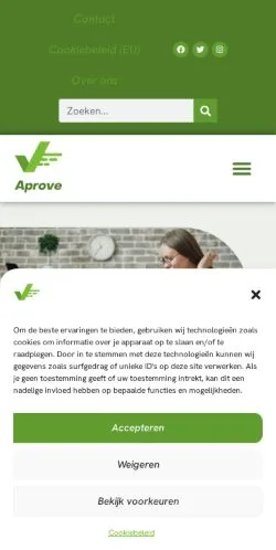 スポンサード記事向けのオランダメディア、Aproveのサイトプレビュー