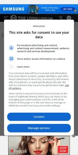 Anteprima del sito Levisa Lazer News, media di Stati Uniti per articoli sponsorizzati