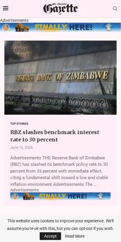 Anteprima del sito The Financial Gazette, media di Stati Uniti per articoli sponsorizzati