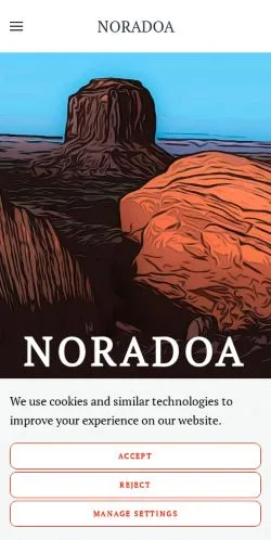 Pré-visualização do site Noradoa, meio de Espanha para artigos patrocinados