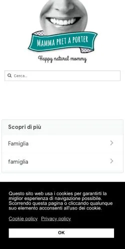 Anteprima del sito Benessere A Portata Di Mamma, media di Italia per articoli sponsorizzati