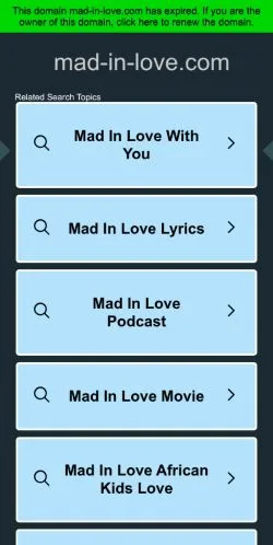 Anteprima del sito Mad In Love, media di Francia per articoli sponsorizzati
