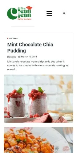 Förhandsvisning av webbplatsen Lean Clean Eating Machine, medium i USA för sponsrade artiklar
