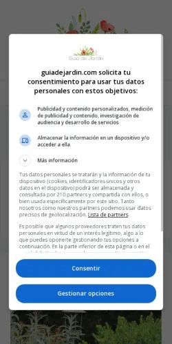 Vista previa del sitio Guía De Jardín, medio de España para artículos patrocinados