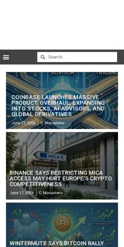 Podgląd witryny Crypto Economy, medium z kraju Stany Zjednoczone do artykułów sponsorowanych