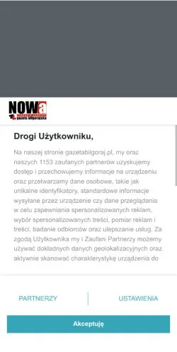 Anteprima del sito Nowa Gazeta Biłgorajska, media di Polonia per articoli sponsorizzati