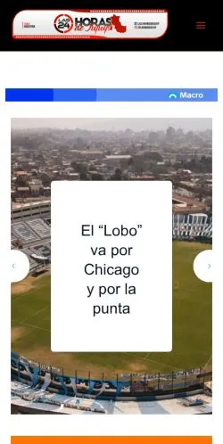 Anteprima del sito Las 24 Horas De Jujuy, media di Argentina per articoli sponsorizzati