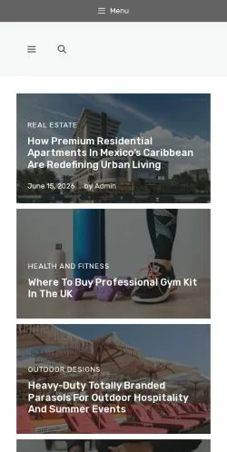 Förhandsvisning av webbplatsen Residence Style, medium i Storbritannien för sponsrade artiklar