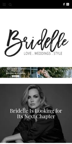 スポンサード記事向けのポーランドメディア、Bridelleのサイトプレビュー