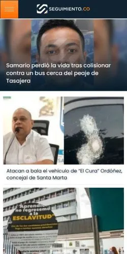 스폰서 기사용 스페인 매체 Seguimiento 사이트 미리보기