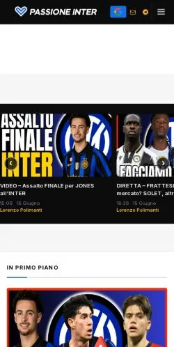 Forhåndsvisning af Passioneinter, medie fra Italien til sponsorerede artikler