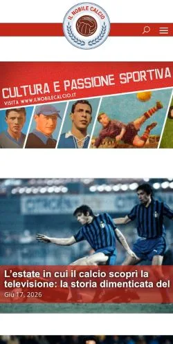 Anteprima del sito Il Nobile Calcio, media di Italia per articoli sponsorizzati