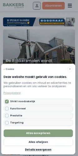 Anteprima del sito Bakkers in Bedrijf, media di Paesi Bassi per articoli sponsorizzati