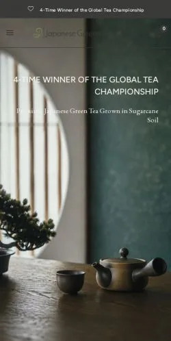 Anteprima del sito Japanese Green Tea Co., media di Stati Uniti per articoli sponsorizzati