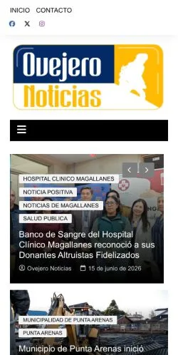 Anteprima del sito Ovejero Noticias, media di Spagna per articoli sponsorizzati