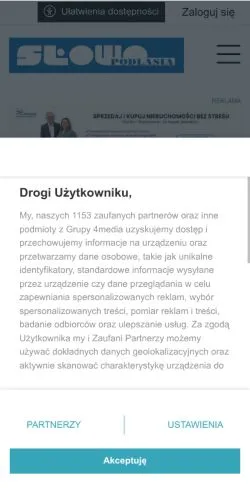 Anteprima del sito Słowo Podlasia, media di Polonia per articoli sponsorizzati