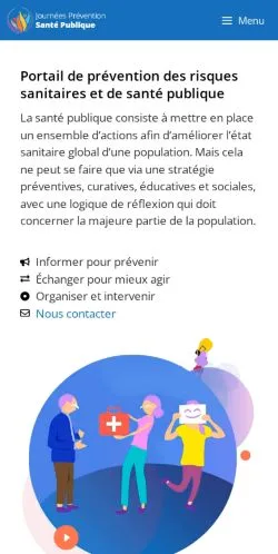 Anteprima del sito Prévention Santé Publique, media di Francia per articoli sponsorizzati