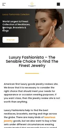 스폰서 기사용 미국 매체 Luxury Fashionista 사이트 미리보기