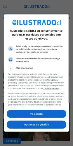 Anteprima del sito Ilustrado, media di Spagna per articoli sponsorizzati