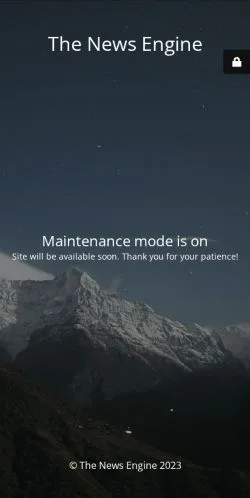 Forhåndsvisning av nettstedet News Engine, medium fra USA for sponsede artikler