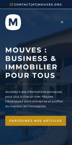 スポンサード記事向けのフランスメディア、Mouvesのサイトプレビュー