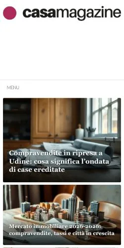 Anteprima del sito Casa Magazine, media di Italia per articoli sponsorizzati