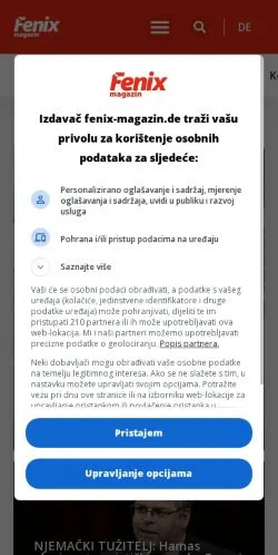 Anteprima del sito Fenix Magazin, media di Germania per articoli sponsorizzati