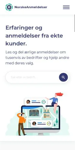 Anteprima del sito NorskeAnmeldelser, media di Norvegia per articoli sponsorizzati