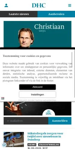 Anteprima del sito Den Haag Centraal, media di Paesi Bassi per articoli sponsorizzati