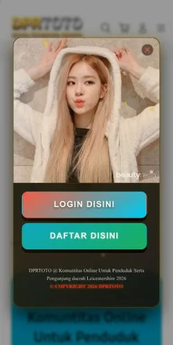 Anteprima del sito DPRTOTO Leicestershire, media di Indonesia per articoli sponsorizzati