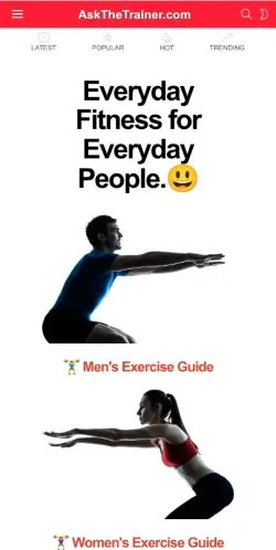 Forhåndsvisning av nettstedet AskTheTrainer, medium fra USA for sponsede artikler