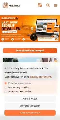 Voorbeeld van de site Westlanders, medium uit Nederland voor gesponsorde artikelen