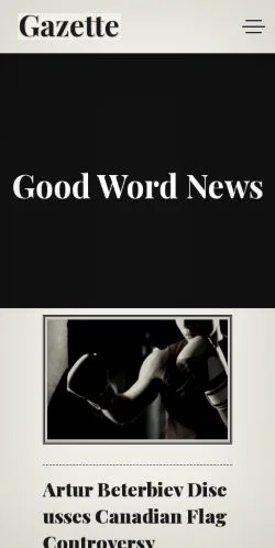 Anteprima del sito Goodword News, media di Stati Uniti per articoli sponsorizzati