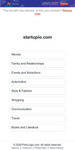 Forhåndsvisning af Startupio, medie fra USA til sponsorerede artikler