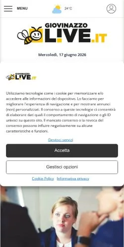 Anteprima del sito GiovinazzoLive, media di Italia per articoli sponsorizzati