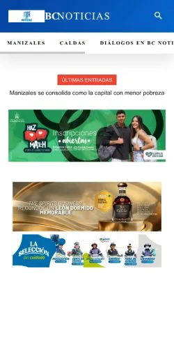 Podgląd witryny BC Noticias, medium z kraju Hiszpania do artykułów sponsorowanych