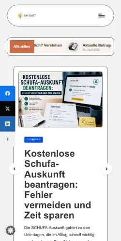 Anteprima del sito Ratgeber-Wissen, media di Germania per articoli sponsorizzati