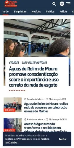 Anteprima del sito Planeta Folha, media di Brasile per articoli sponsorizzati