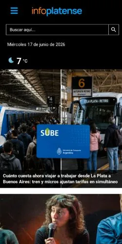 Anteprima del sito InfoPlatense, media di Argentina per articoli sponsorizzati