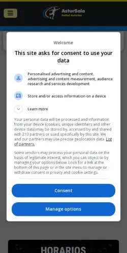スポンサード記事向けのスペインメディア、AsturSalaのサイトプレビュー