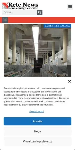 Anteprima del sito Rete News, media di Italia per articoli sponsorizzati