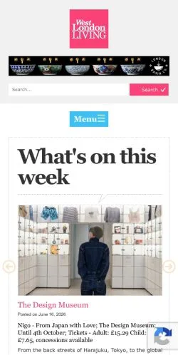 Anteprima del sito West London Living, media di Regno Unito per articoli sponsorizzati