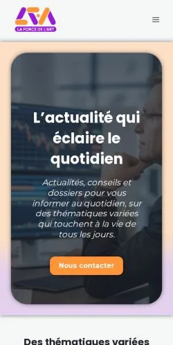 Anteprima del sito La Force de l’Art, media di Francia per articoli sponsorizzati