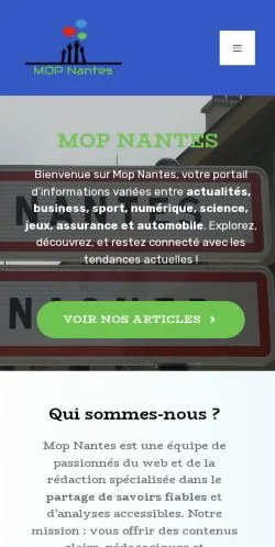 Anteprima del sito MOP Nantes, media di Francia per articoli sponsorizzati