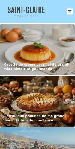 Anteprima del sito Saint-Claire, media di Francia per articoli sponsorizzati