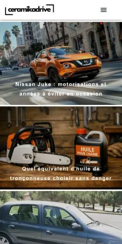Anteprima del sito Ceramika Drive, media di Francia per articoli sponsorizzati