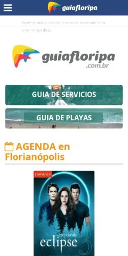 Anteprima del sito Guía de Floripa, media di Brasile per articoli sponsorizzati