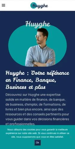 Anteprima del sito Huyghe, media di Francia per articoli sponsorizzati