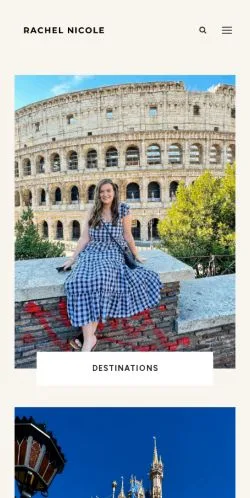 Anteprima del sito Rachel Nicole, media di Regno Unito per articoli sponsorizzati