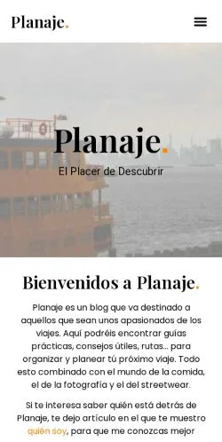 Aperçu du site Planaje, média de Espagne pour articles sponsorisés